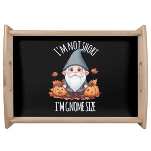 Whimsical Cute Gnome in Autumn Serving Tray