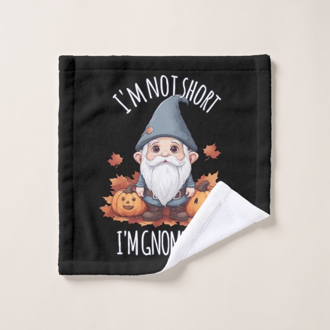 Whimsical Cute Gnome in Autumn Wash Cloth (Wash Cloth)