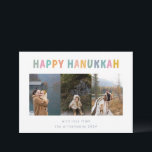 Whimsical Cute Happy Hanukkah Multi Photo Four Holiday Card<br><div class="desc">Whimsical Cute Happy Hanukkah Multi Photo Four Holiday Card</div>