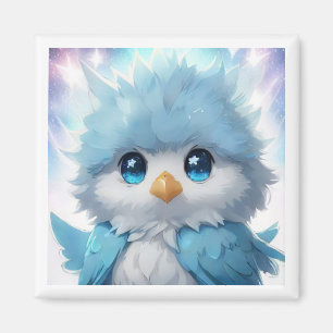 *~* Whimsical Cute Kawii Blue Bird AP54 Art Magnet
