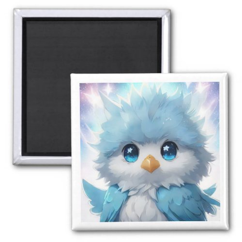  Whimsical Cute Kawii Blue Bird AP54  Art Magnet