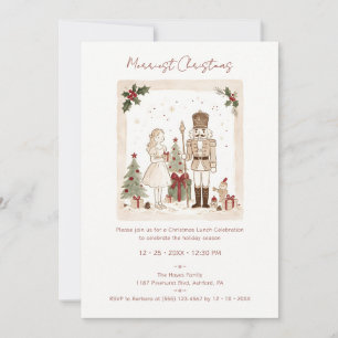 Whimsical Cute Nutcracker Christmas Party TMF26 Invitation