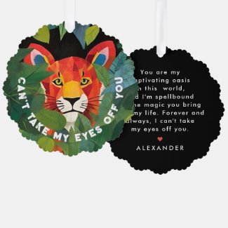 Whimsical Cute Orange Tiger Jungle Love 