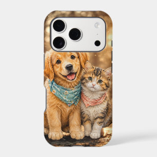Whimsical Cute Pet Nature illustration iPad iPhone 17 Pro Case