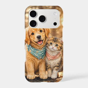 Whimsical Cute Pet Nature illustration iPhone 17 Pro Case