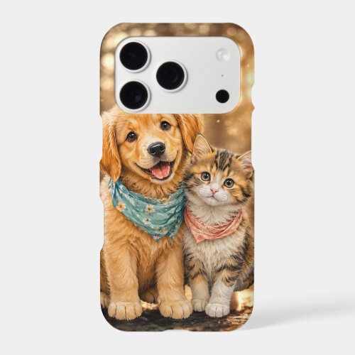 Whimsical Cute Pet Nature illustration iPhone 17 Pro Case