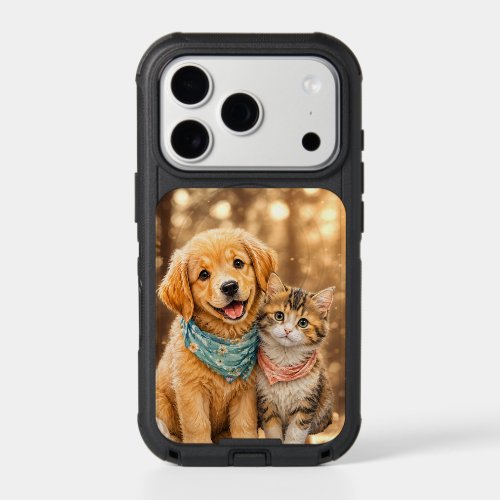 Whimsical Cute Pet Nature illustration Otterbox iPhone 17 Pro Case