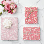Whimsical Cute Pink White Bows Pattern Girly Gift Wrapping Paper Sheets<br><div class="desc">Check out this lovely gift wrap variety pack with a fun and simple pink bows pattern! Change the colors if you like. 

Be sure to check out the other colors and more of my patterns!</div>