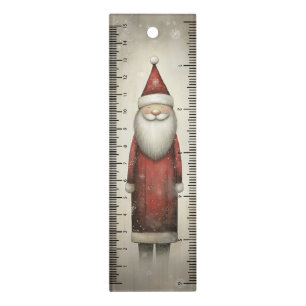 Whimsical Cute Santa Claus Stocking Stuffer Ruler