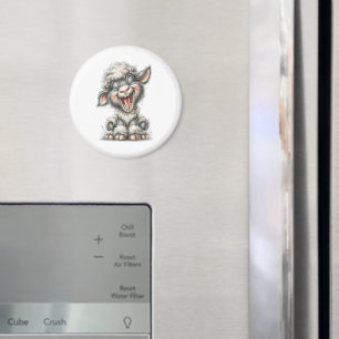 Whimsical Cute Sheep Magnet