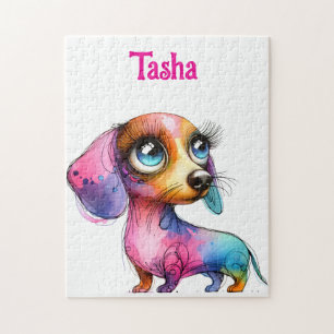 Whimsical Dachshund Jigsaw Puzzle