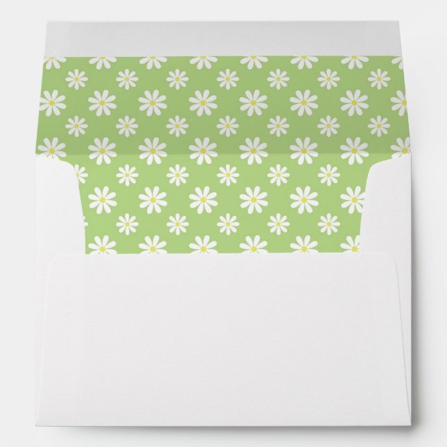 Whimsical Daisies Envelope (Back (Bottom))