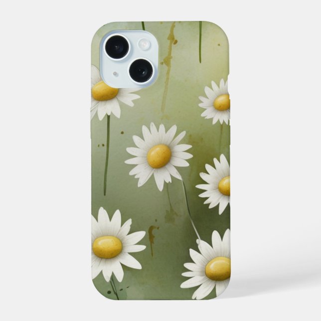 Whimsical Daisies  Iphone Case (Back)