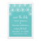 Whimsical Daisies Save the Date Invite, Aqua