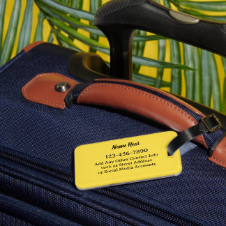 Whimsical Daisy Custom Text and can edit color Lug Luggage Tag