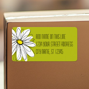 Whimsical Daisy - Return Address Label