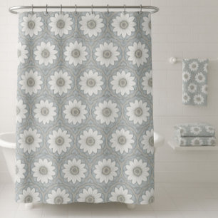 Whimsical Daisy Shower Curtain