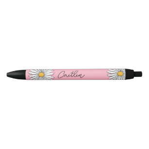 Whimsical Daisy with Custom Text  Pen
