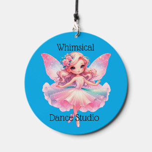 Whimsical Dance Studio Ballerina Fairy Ornament Wind Chime