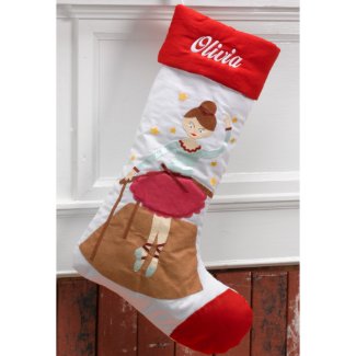 Whimsical Dancer Christmas Stocking