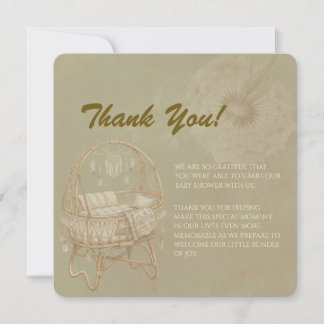Whimsical Dandelion Baby Shower card