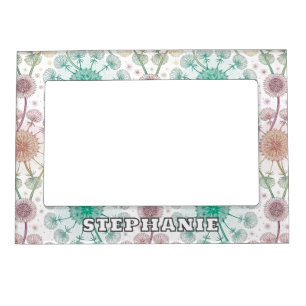 Whimsical Dandelion Breeze – Pastel Botanical Magnetic Frame