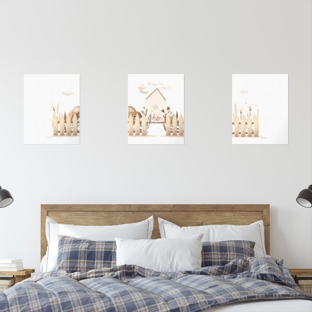 Whimsical Dandelion & Cottage Garden - 3 Piece Set (Bedroom)