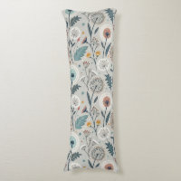 Whimsical Dandelion & Floral Folk Art Seamless