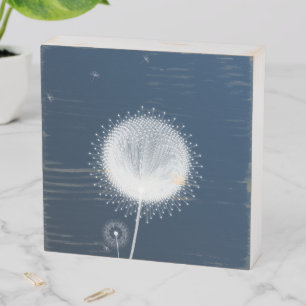 Whimsical Dandelion Magic Desktop Wood Sign