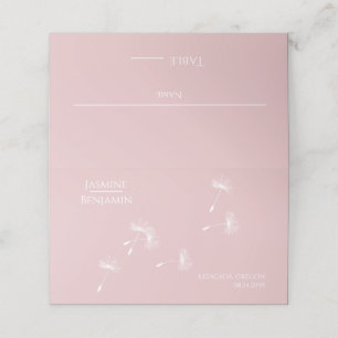 Whimsical Dandelion Wedding Place / Escort Card