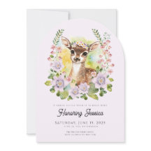 Whimsical Deer Baby Shower Invitation