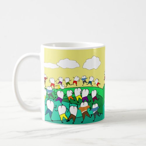 Whimsical Dental  Tooth Art   Coffee Mug