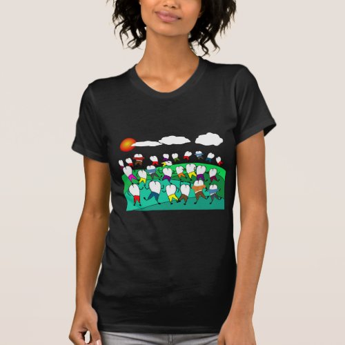 Whimsical Dental  Tooth Art Gifts T_Shirt