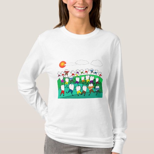 Whimsical Dental  Tooth Art Gifts T_Shirt