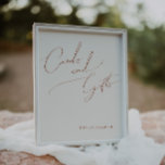 Whimsical Desert | Beige Cards and Gifts Sign<br><div class="desc">This whimsical desert | beige cards and gifts sign is perfect for your simple rustic western beige and terracotta earth tones wedding. The neutral earthy boho color palette is vintage southwestern with a modern retro feel. The script is a delicate minimalist handwritten calligraphy that is quite elegant and romantic. The...</div>