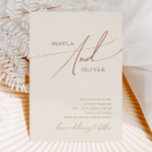 Whimsical Desert | Beige Casual Wedding Invitation<br><div class="desc">This whimsical desert | beige casual wedding invitation is perfect for your simple rustic western beige and terracotta earth tones wedding. The neutral earthy boho color palette is vintage southwestern with a modern retro feel. The script is a delicate minimalist handwritten calligraphy that is quite elegant and romantic. The product...</div>