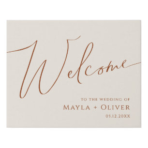 Whimsical Desert Beige Faux Canvas Print