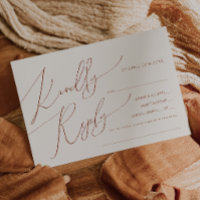 Whimsical Desert | Beige Song Request RSVP Card