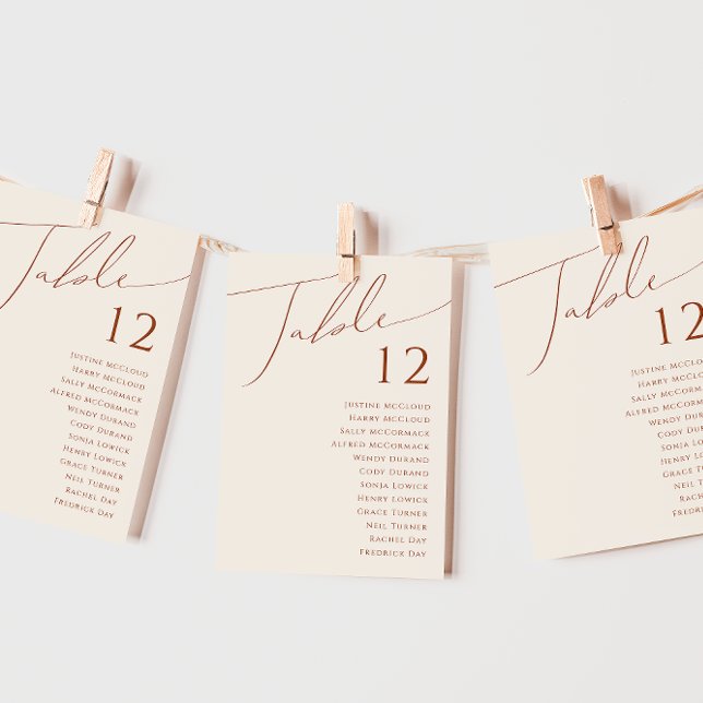 Whimsical Desert | Beige Table Number Chart (Creator Uploaded)