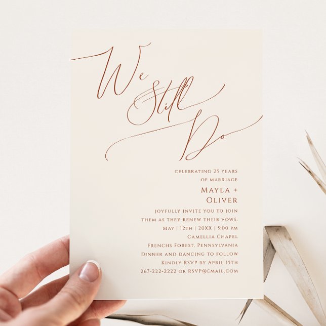 Whimsical Desert | Beige We Still Do Vow Renewal Invitation (Creator Uploaded)