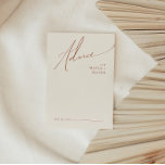 Whimsical Desert | Beige Wedding Advice Card<br><div class="desc">This whimsical desert | beige wedding advice card is perfect for your simple rustic western beige and terracotta earth tones wedding. The neutral earthy boho color palette is vintage southwestern with a modern retro feel. The script is a delicate minimalist handwritten calligraphy that is quite elegant and romantic. The product...</div>