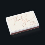 Whimsical Desert | Beige Wedding Favor Matchboxes<br><div class="desc">These whimsical desert | beige wedding favor matchboxes are perfect for your simple rustic western beige and terracotta earth tones wedding. The neutral earthy boho color palette is vintage southwestern with a modern retro feel. The script is a delicate minimalist handwritten calligraphy that is quite elegant and romantic. The product...</div>