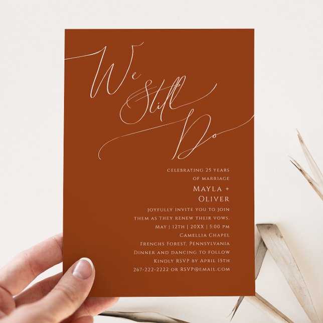 Whimsical Desert | Rust We Still Do Vow Renewal Invitation (Creator Uploaded)