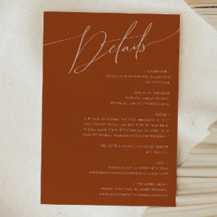 Whimsical Desert Terracotta Details Enclosure Card