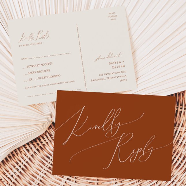 Whimsical Desert | Terracotta Song Request RSVP Postcard (Creator Uploaded)