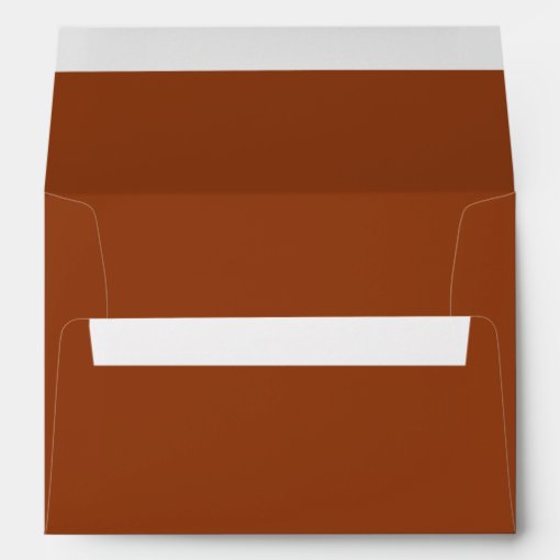 Whimsical Desert | Terracotta Wedding Invitation Envelope | Zazzle