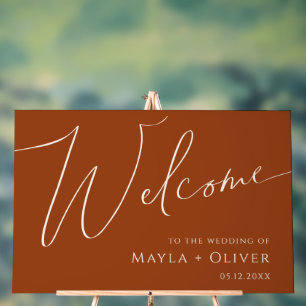 Whimsical Desert Terracotta Welcome Acrylic Sign
