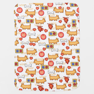 Whimsical Dog Baby  Blanket