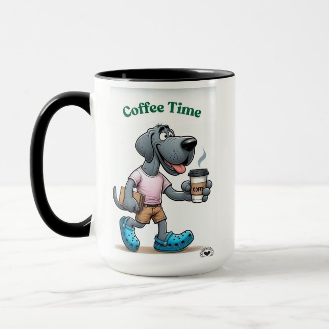 Whimsical dog mug (Left)