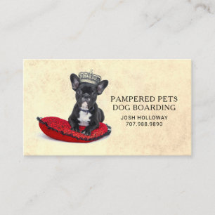Whimsical Dog Pet Boarding Daycare Kennel Business Card
